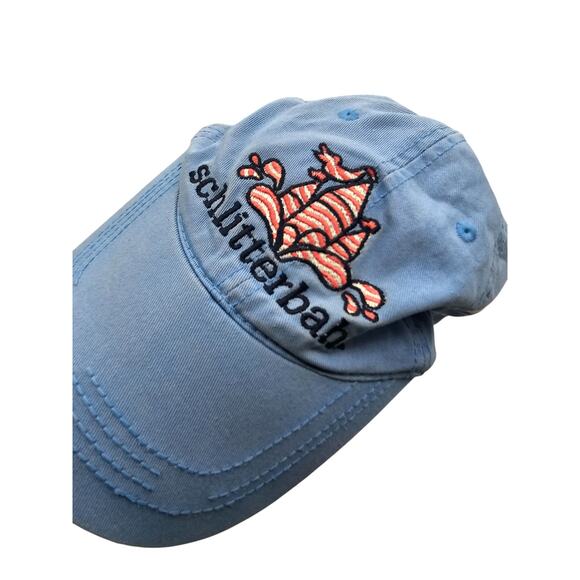 Schlitterbahn Womens Strapback Baseball Hat Cap Embroidered Pink Blue - Picture 2 of 5